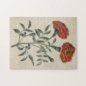 Vintager Botanischer Blumenstrauß Puzzle (Horizontal)