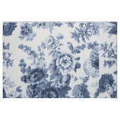 Vintager botanischer Blumentoilus Indigocarno Stoff (Fat Quarter (45,7 x 55,9 cm))