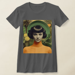 Vintager botanischer Collage T - Shirt