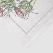 Vintager botanischer Dickstahl Seidenpapier (Ausschnitt)