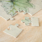 Vintager botanischer Doppelfüßler Puzzle (Seite)