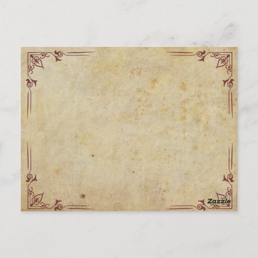 Vintager botanischer französischer Postkartenvormi Postkarte (Rückseite)