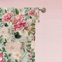 Vintager botanischer Garten Blume Muster Bath Badhandtuch Set