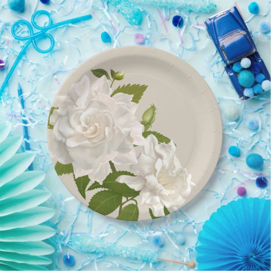 Vintager botanischer Garten Pappteller (Party)