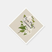 Vintager botanischer Garten Serviette (Ecke)