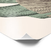 Vintager botanischer Garten - Wildblumen & Protea  Fotodruck (Ecke)