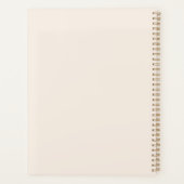 Vintager botanischer Garten - Wildblumen & Protea  Planer (Rückseite)