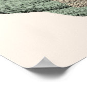 Vintager botanischer Garten - Wildblumen & Protea Poster (Ecke)