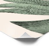 Vintager botanischer Garten - Wildblumen & Protea  Poster (Ecke)