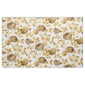 Vintager Botanischer Goldflorenteich Stoff (Yard (91,4 cm))