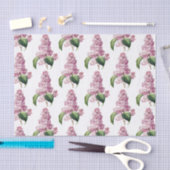 Vintager botanischer Lila Lilac Blossom Seidenpapier (Handwerk)