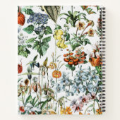 Vintager botanischer Personalisierter Name Notizblock (Rückseite)