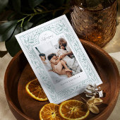 Vintager botanischer Rahmen Feiertagskarte