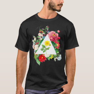 Vintager botanischer schöner Blume Power T-Shirt