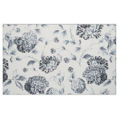 Vintager Botanischer Silbergrauer Blumenstrauß Stoff (Fat Quarter (45,7 x 55,9 cm))