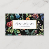 Vintager botanischer Stil-Designer Visitenkarte (Vorderseite)