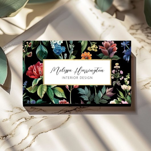 Vintager botanischer Stil-Designer Visitenkarte