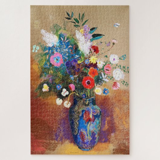 Vintager Bouquet der Blume von Odilon Redon Puzzle (Vertikal)