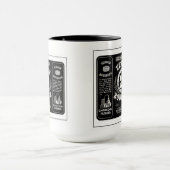 Vintager Bourbon-Aufkleber Tasse (Zentrum)