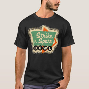 Vintager Bowling - schlagen Sie 'n-Ersatzschüssel T-Shirt