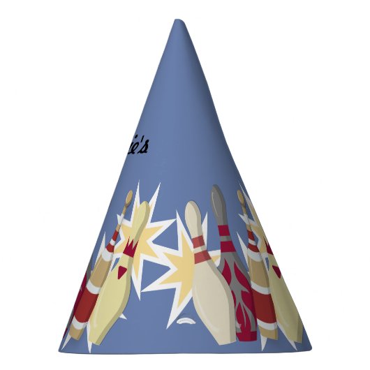 Vintager Bowling Themed Partyhütchen (Rechts)