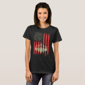 Vintager Bowling USA Flag Bowling T-Shirt (Vorne ganz)