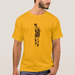 Vintager Boxer in der Verpacken-Pose T-Shirt