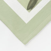 Vintager Boxer mit langen grünen Stämmen Fleecedecke (Ecke)