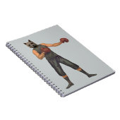 Vintager Boxer Westie Notizblock (Rechte Seite)