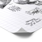 Vintager Boxhandschuh 1894 Patentkunst - Pflaster Poster (Ecke)