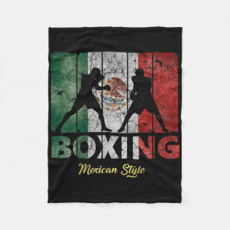 Vintager Boxstil in Mexiko Großes Boxen Fleecedecke