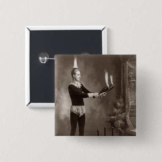 Vintager Brandbrecher Button (Vorne & Hinten)