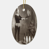 Vintager Brandbrecher Keramik Ornament (Links)