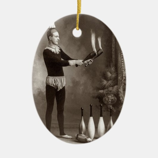 Vintager Brandbrecher Keramik Ornament (Vorne)