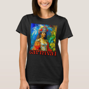 Vintager brasilianischer Karneval-Tänzer T-Shirt