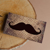 Vintager Braunpolka-Punkte lustige Mustache