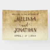 Vintager Brautgarten Banner (Horizontal)