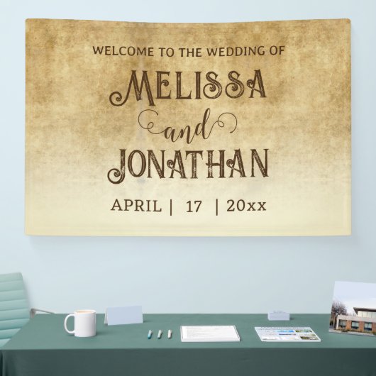 Vintager Brautgarten Banner (Messe)