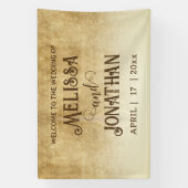 Vintager Brautgarten Banner (Vertikal)