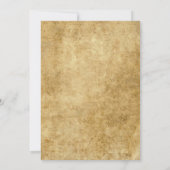 Vintager Brautgarten Einladung (Rückseite)