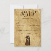 Vintager Brautgarten RSVP Karte (Vorderseite)