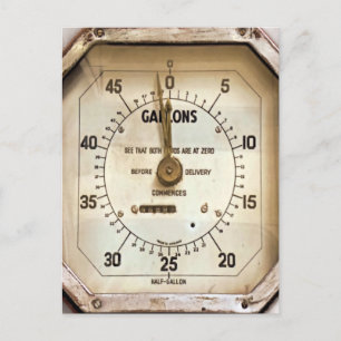 VINTAGER BRENNSTOFFSPIEL POSTKARTE