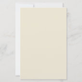 Vintager Brief an das Blatt Papier (Rückseite)