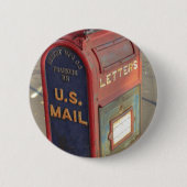 Vintager Briefkasten Button (Vorderseite)