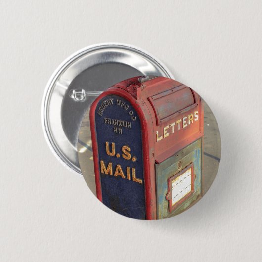 Vintager Briefkasten Button (Vorne & Hinten)