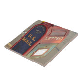 Vintager Briefkasten Fliese (Seite)