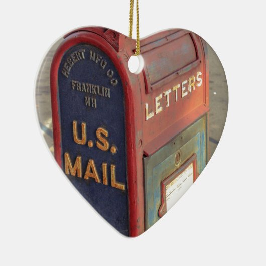 Vintager Briefkasten Keramik Ornament (Rechts)