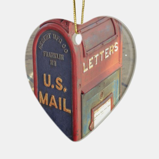 Vintager Briefkasten Keramik Ornament (Links)