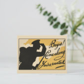 Vintager britischer Erster Weltkrieg Postkarte (Stehend Vorderseite)