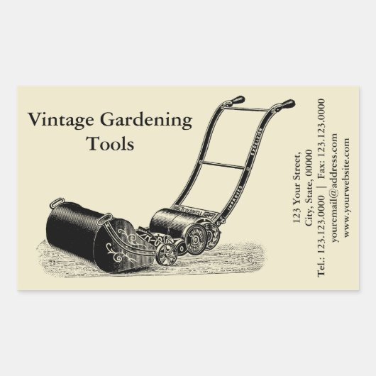 VINTAGER britischer Rasenmäher Corporate R Sticker (Vorderseite)